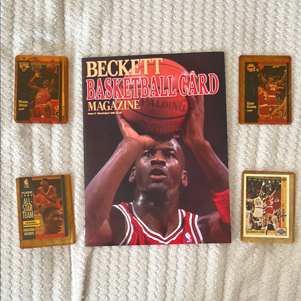 Beckett Basketball Card Magazine with Vintage Cards